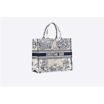 セレブ芸能人御用達・国内発* BOOK TOTE DIOR AROUND THE WORLD バッグ