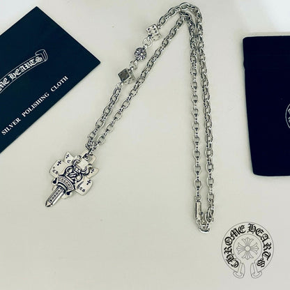 【Chrome Hearts】ネックレス、新しいネックレス万能シンプルファッションオーナメント