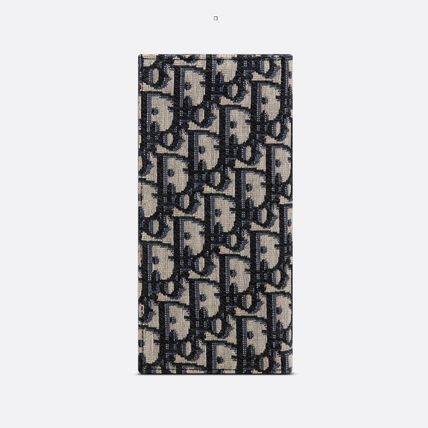 すぐ届く【DIOR】ディオール オブリーク ジャカード 長財布