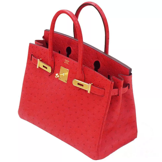 【HERMES】エルメス バーキン 30cm オーストリッチ ゴールド金具