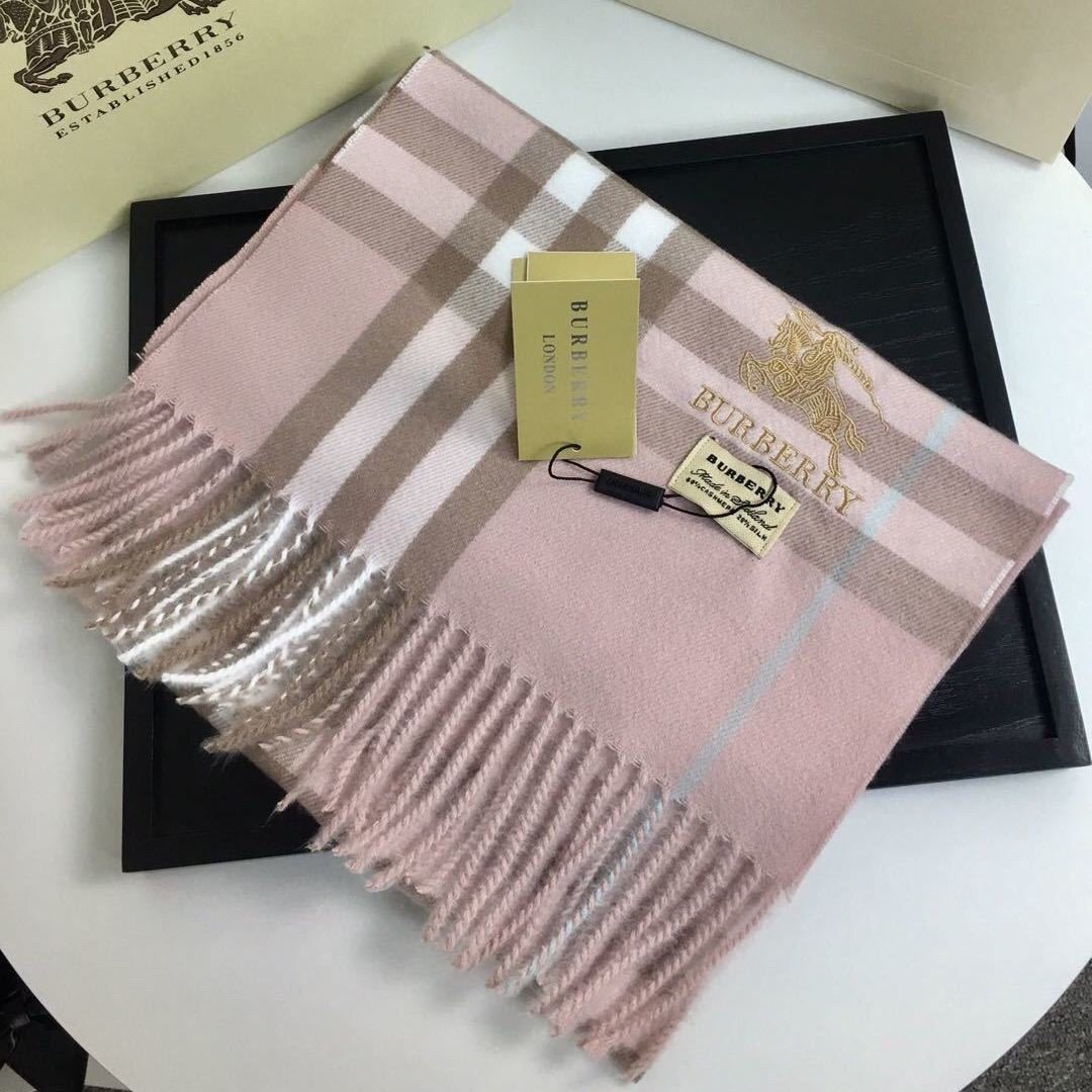 【Burberry】クラシック チェック カシミアスカーフ