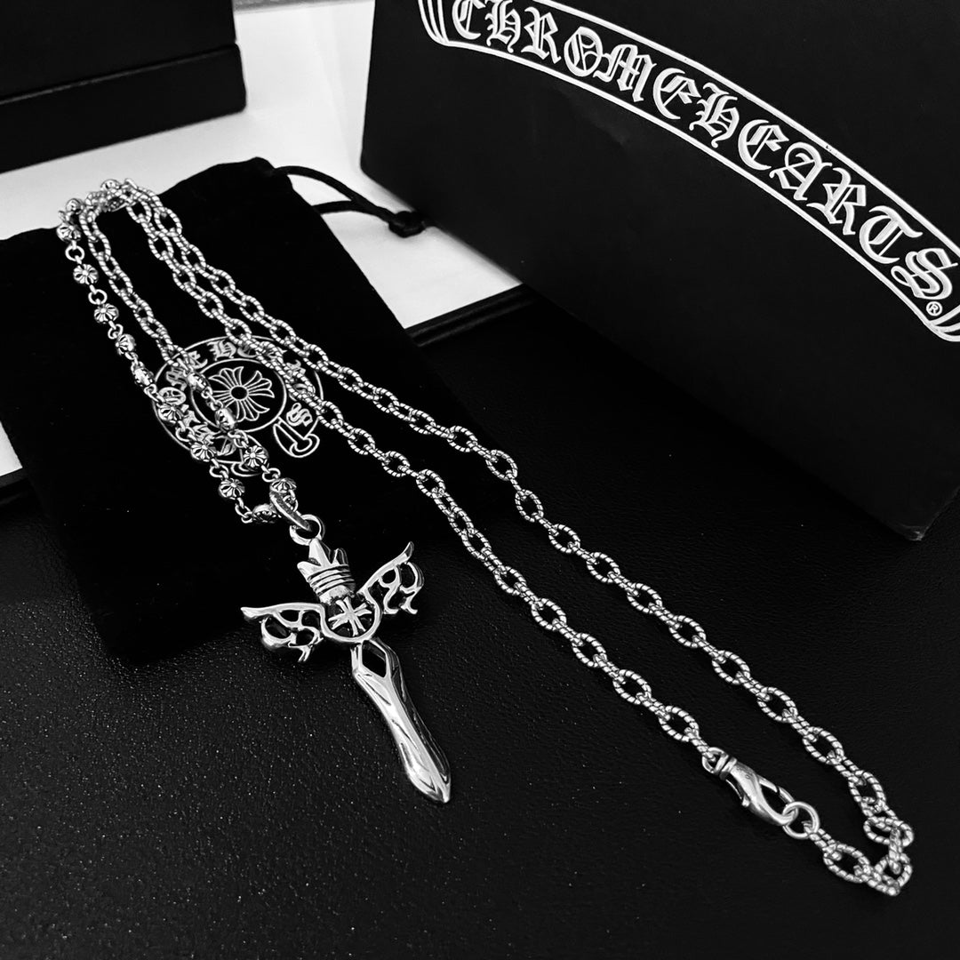 【CHROME HEARTS 】ネックレス、新しいネックレス万能シンプルファッションオーナメント