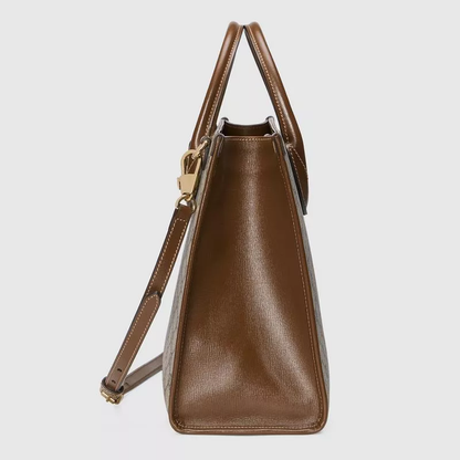 【GUCCI】グッチ GG スモール トートバッグ ベージュ/ブラウン