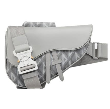 DiorEssentials SADDLE バッグ CD Diamond キャンバス & スムースカーフスキン