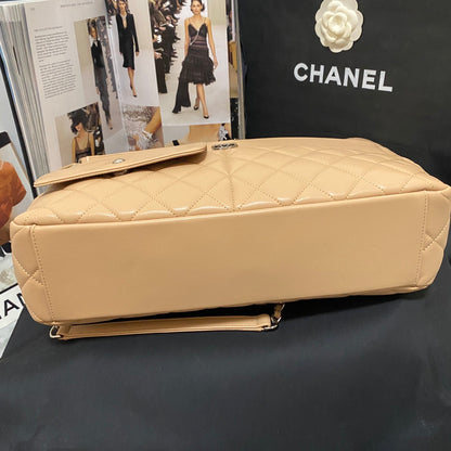 Chanel Calfskin Quilted Ultra Pocket Shopping Tote Navy AS3928