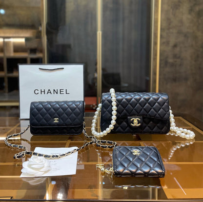 定番人気♪ ミニ マトラッセ【CHANEL】Mini Flap Bag3点セット お得