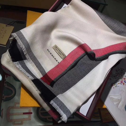 【BURBERRY】バーバリーカシミヤスカーフ 4色