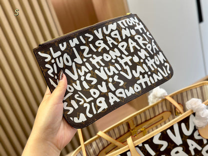 L&V Neverfull 落書き 限定 ショッピングバッグ