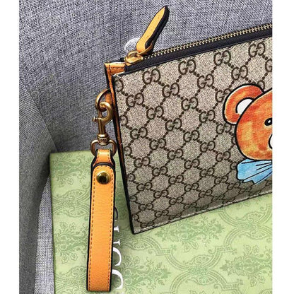 GUCCI(グッチ) × KAI テディベア クラッチバッグ