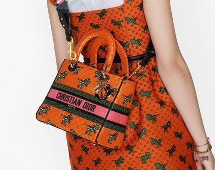 *21AW*新作*LADY D-LITE DRAGON & FIRE ミディアムバッグ