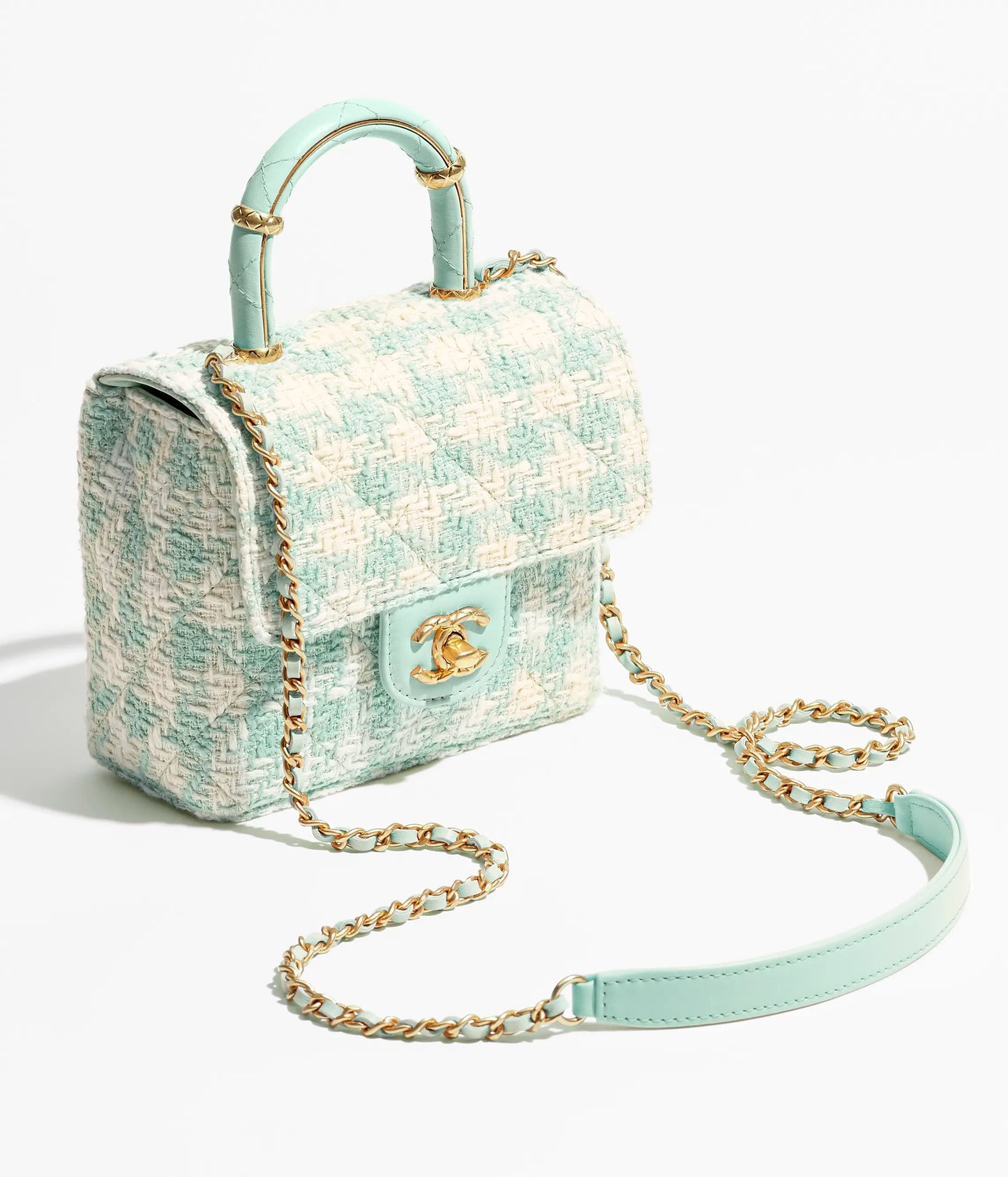 トップハンドル ミニ フラップ バッグ