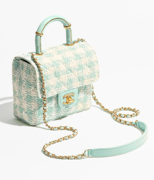 トップハンドル ミニ フラップ バッグ