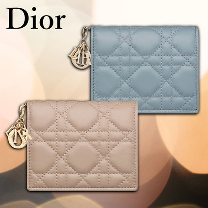 【DIOR】 ミニ財布 カナージュ ラムスキン【財布】