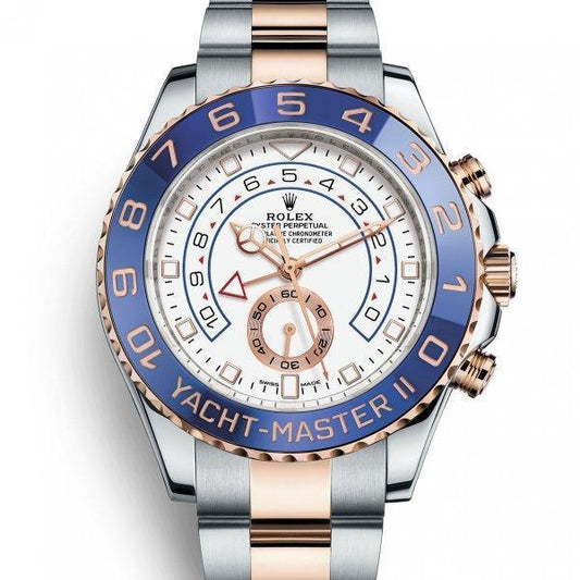 ヨットマスターⅡ ウォッチ : エバーローズロレゾール - オイスタースチール＆18 CT エバーローズゴールド - M116681-0002