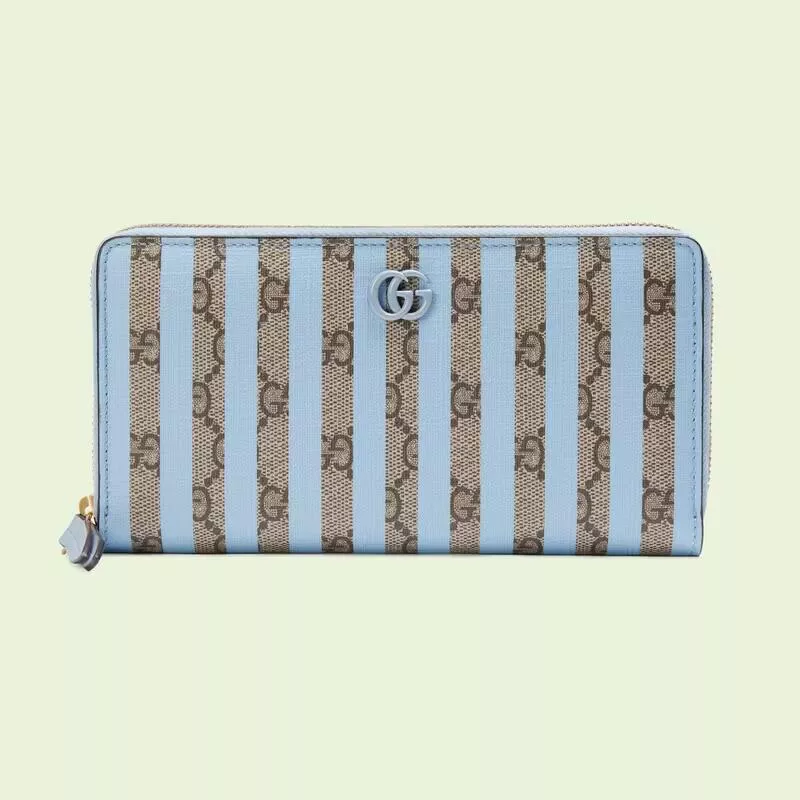 【GUCCI】GGスプリーム ダブルG ジップアラウンド 長財布