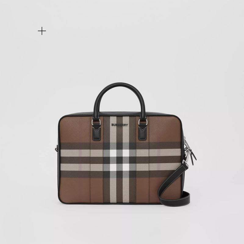 【Burberry】バーバリー チェック キャンバス ワーク バッグ