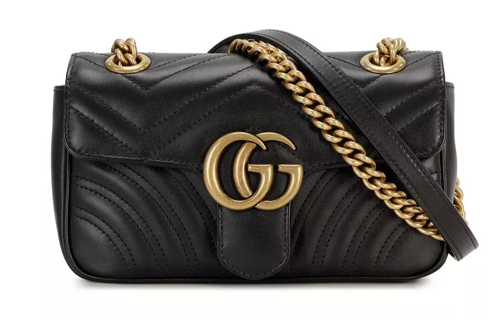 【グッチ】累積売上総額第１位〔GGマーモント〕 キルティング ミニバッグ
