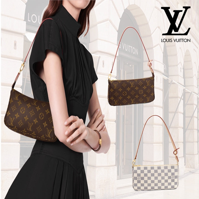 LVヴィトンミニスカートワンピースに合うパーティにもハンドバッグ
