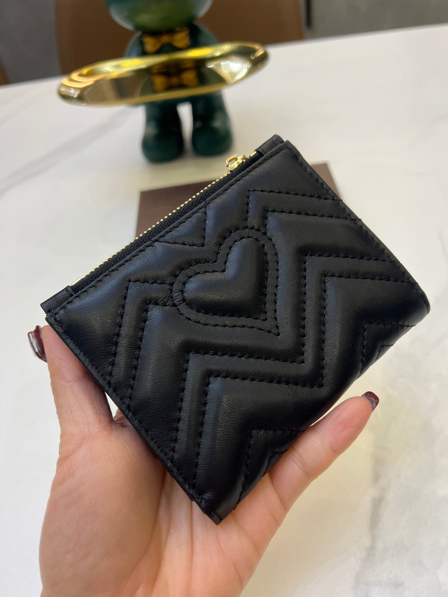 【GUCCI】関税負担なしGUCCI 〔GGマーモント〕 コイン＆紙幣 カードケース