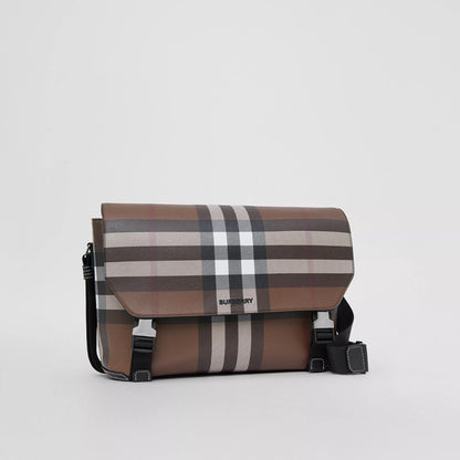 【BURBERRY】バーバリー チェック ラージメッセンジャーバッグ