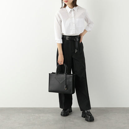 PRADA トートバッグ 1BA376 ASK エンボスロゴ SOFT CALF