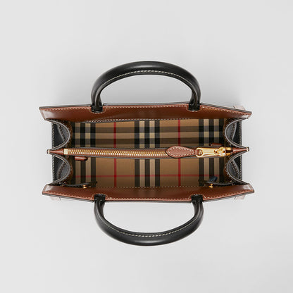 【BURBERRY】ミニ ツーハンドル タイトルバッグ