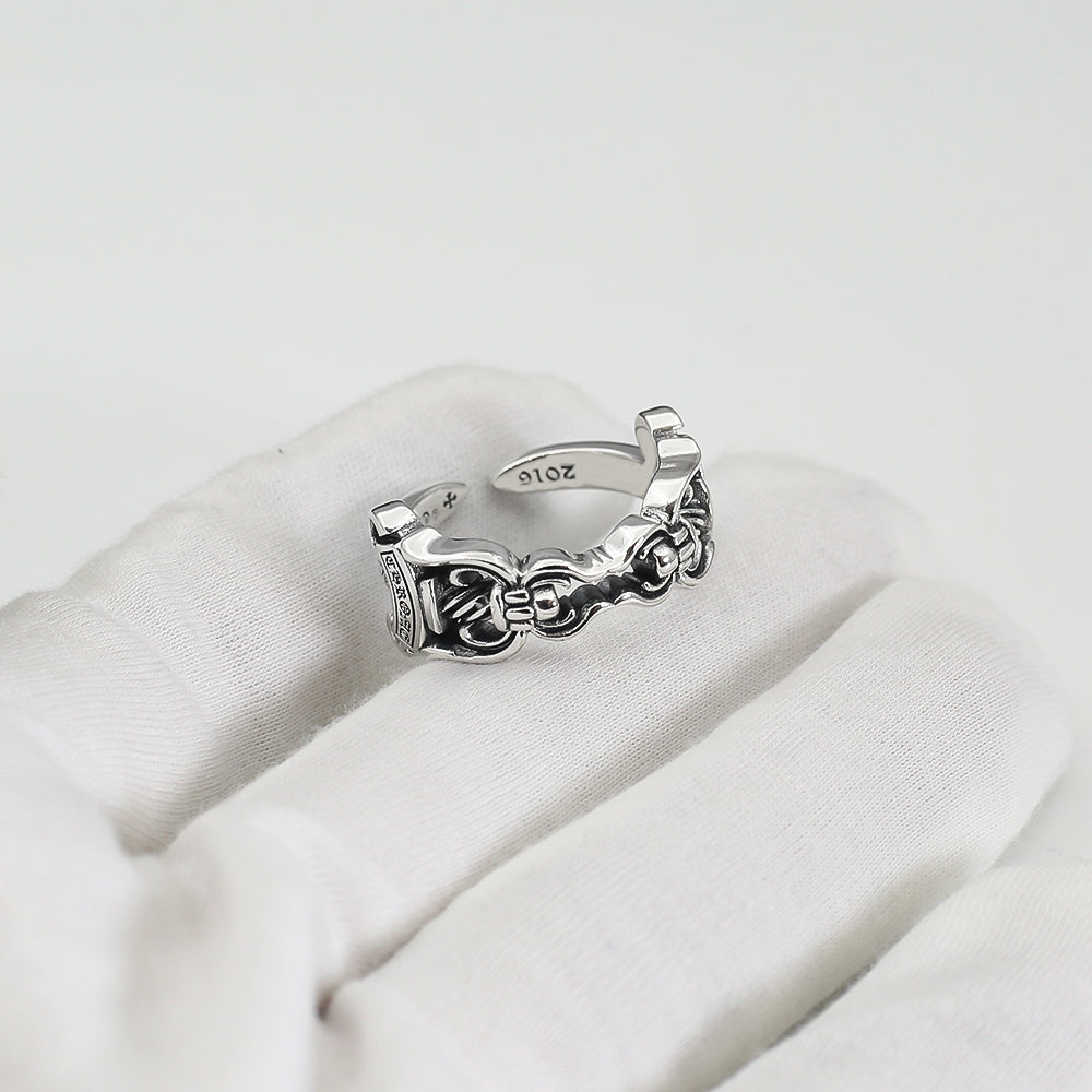 【Chrome Hearts】 男性と女性のためのクロエハートファッションパーソナリティリング