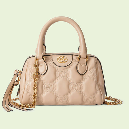 GG Matelasséキルティングレザーミニハンドバッグ