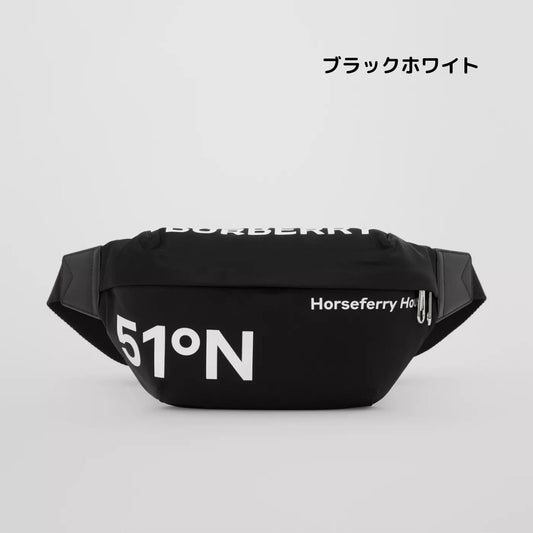 新作【BURBERRY】バーバリー ソニー ナイロン バナナバッグ