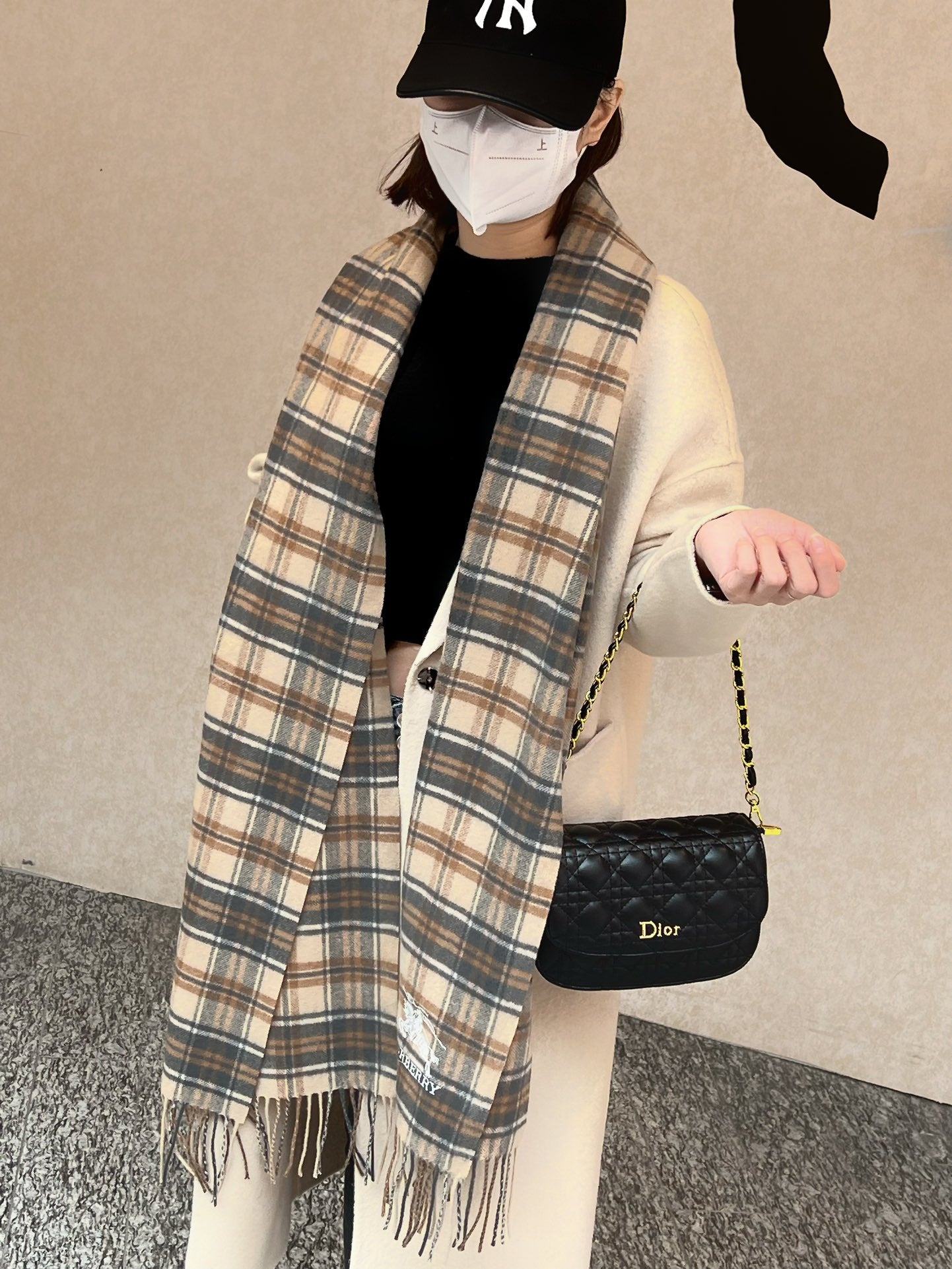 【BURBERRY バーバリー】スカーフ35*190CM 241108