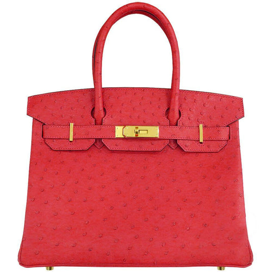 【HERMES】エルメス バーキン 30cm オーストリッチ ゴールド金具