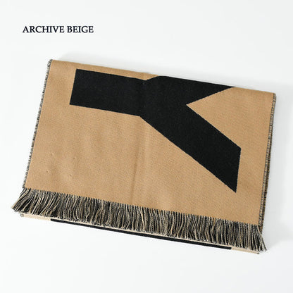 BURBERRY ロゴウールジャガードマフラー 190*35cm