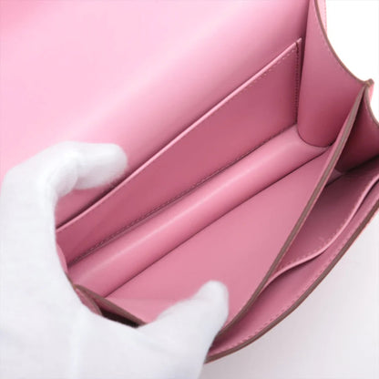 エルメス コンスタンス3 ミニ18 ヴォーエプソン ピンク シルバー金具