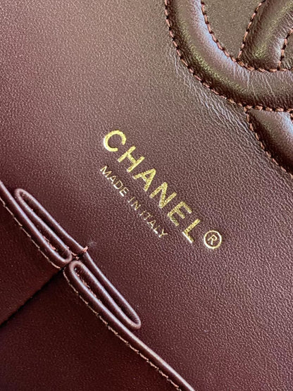 Chanel Flap Bag Carviar Leather Black Medium 1112