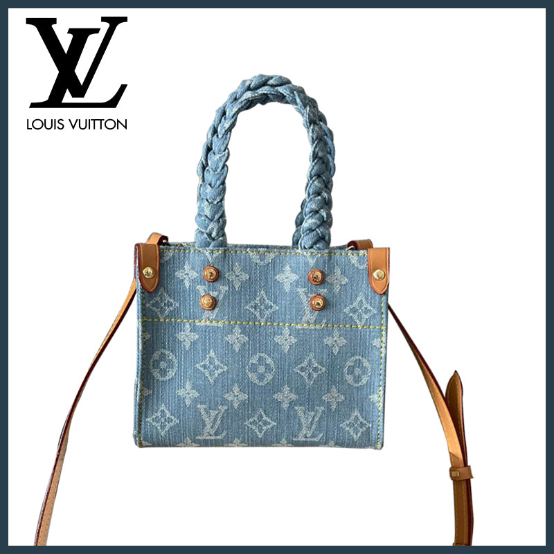 LouisVuitton ブルーデニムデニムスクエアバッグシリーズ M46993 M47054