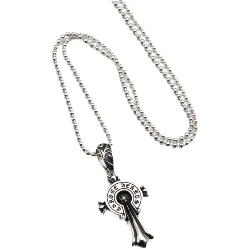 Chrome Hearts クロムハーツ バッジクロスネックレス 65cm