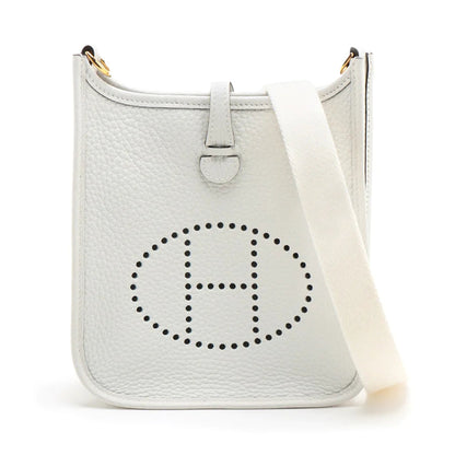 エルメス エブリンTPM トリヨンクレマンス ニューホワイト ゴールド金具