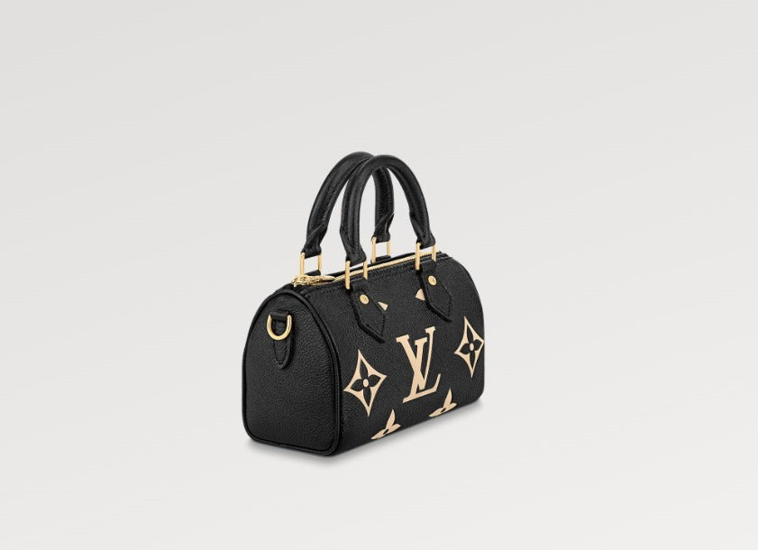 希少 LOUIS VUITTON ナノスピーディー ミニバッグ 黒 SAC NANO SPEEDY M81456 M82890
