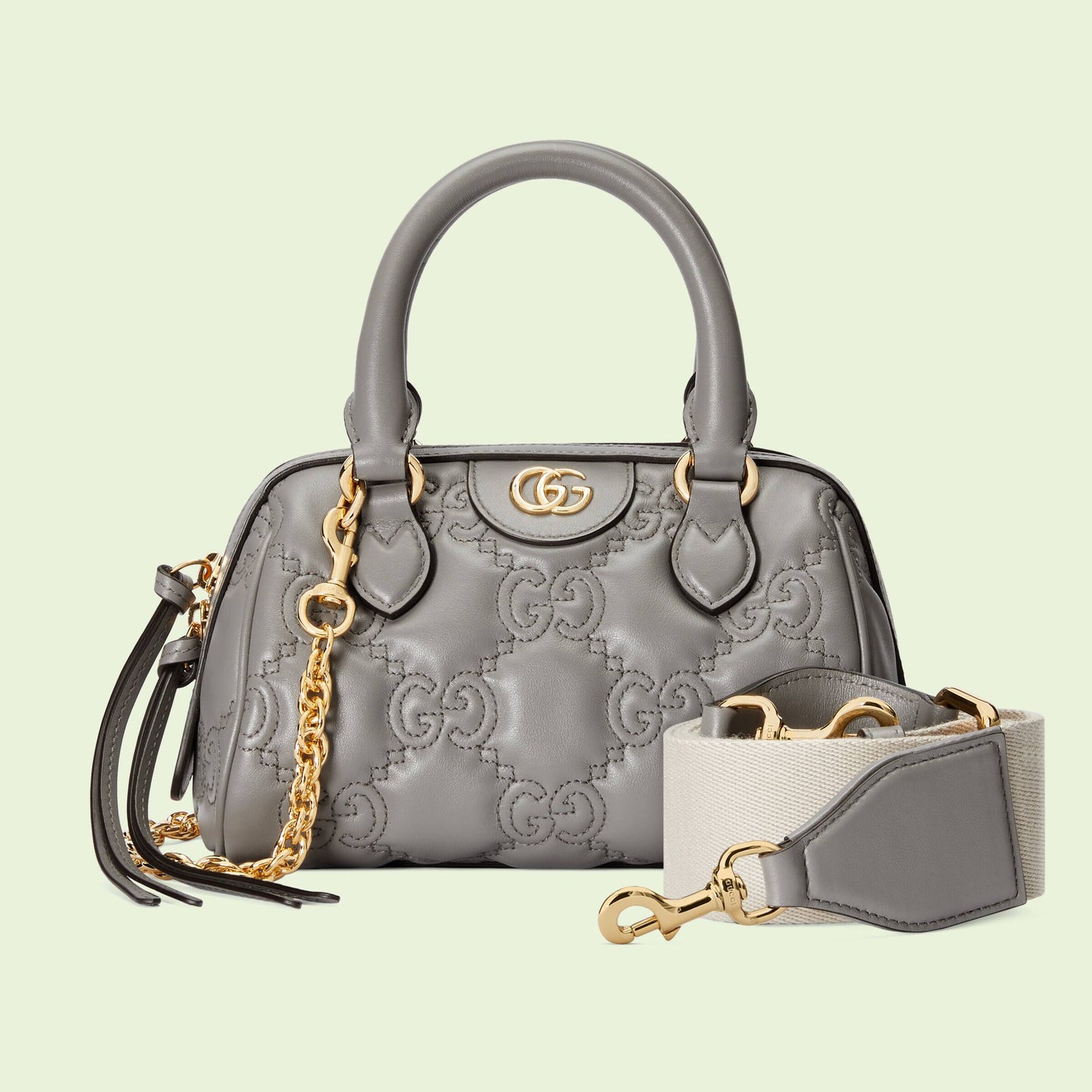 GG Matelasséキルティングレザーミニハンドバッグ