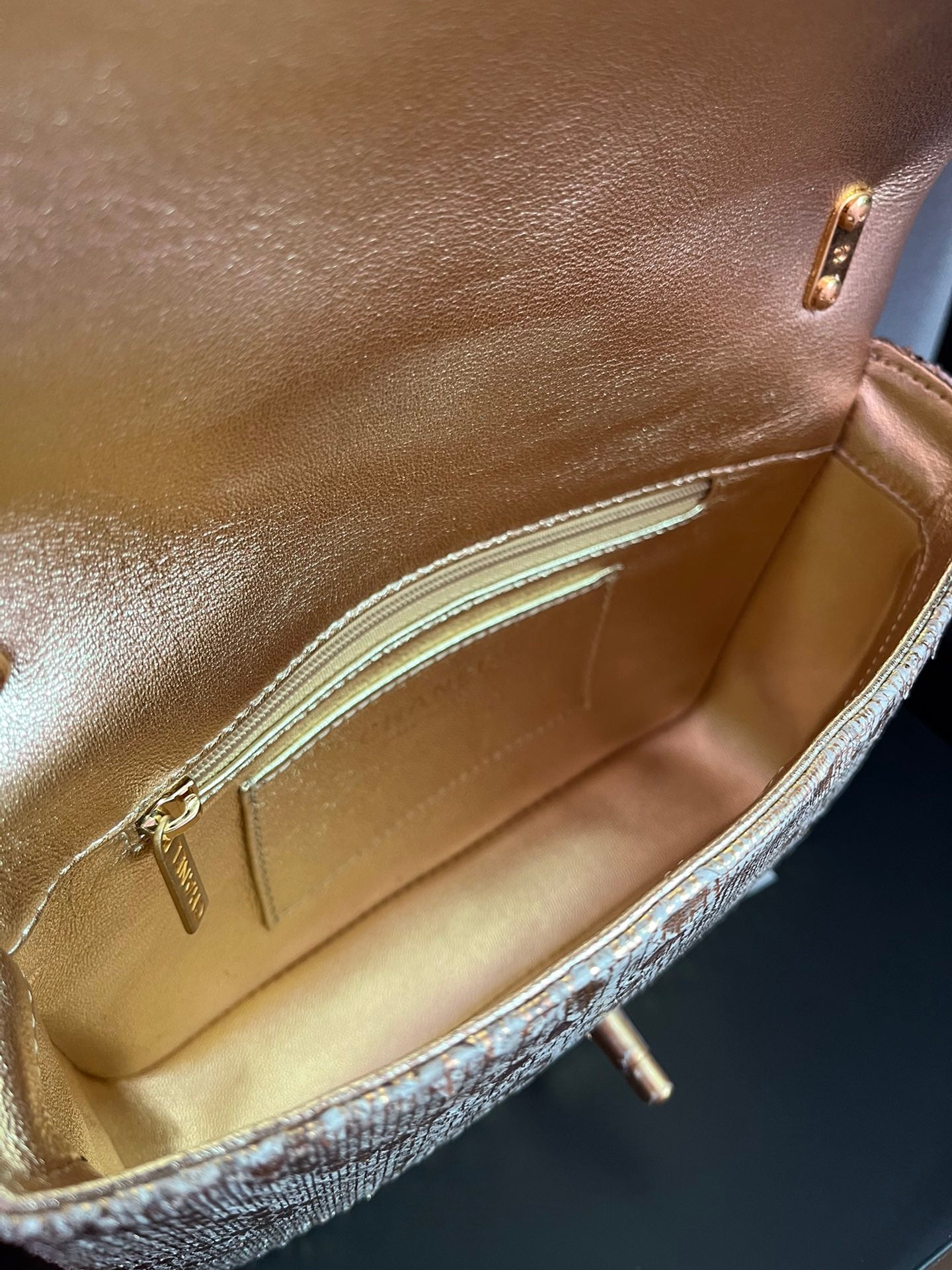 BOLSA CHANEL 2.55 PYTHON FLAP BAG AS3214