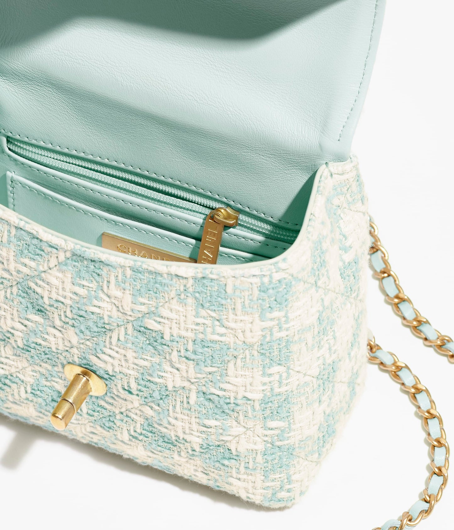 トップハンドル ミニ フラップ バッグ