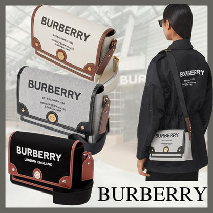 【BURBERRY】ホースフェリー プリント キャンバス ノート バッグ