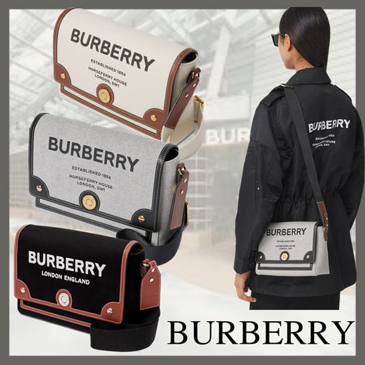 【BURBERRY】ホースフェリー プリント キャンバス ノート バッグ