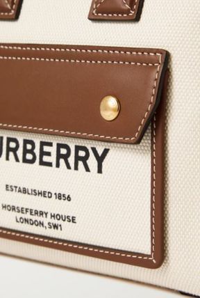 【BURBERRU】確保済★Burberry★Freyaキャンバス＆レザーミニバッグ【バッグ】