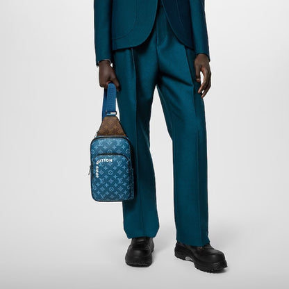 新作 ルイヴィトン ボディバッグ ショルダーバッグ ブルー