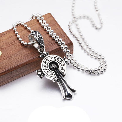 Chrome Hearts クロムハーツ バッジクロスネックレス 65cm