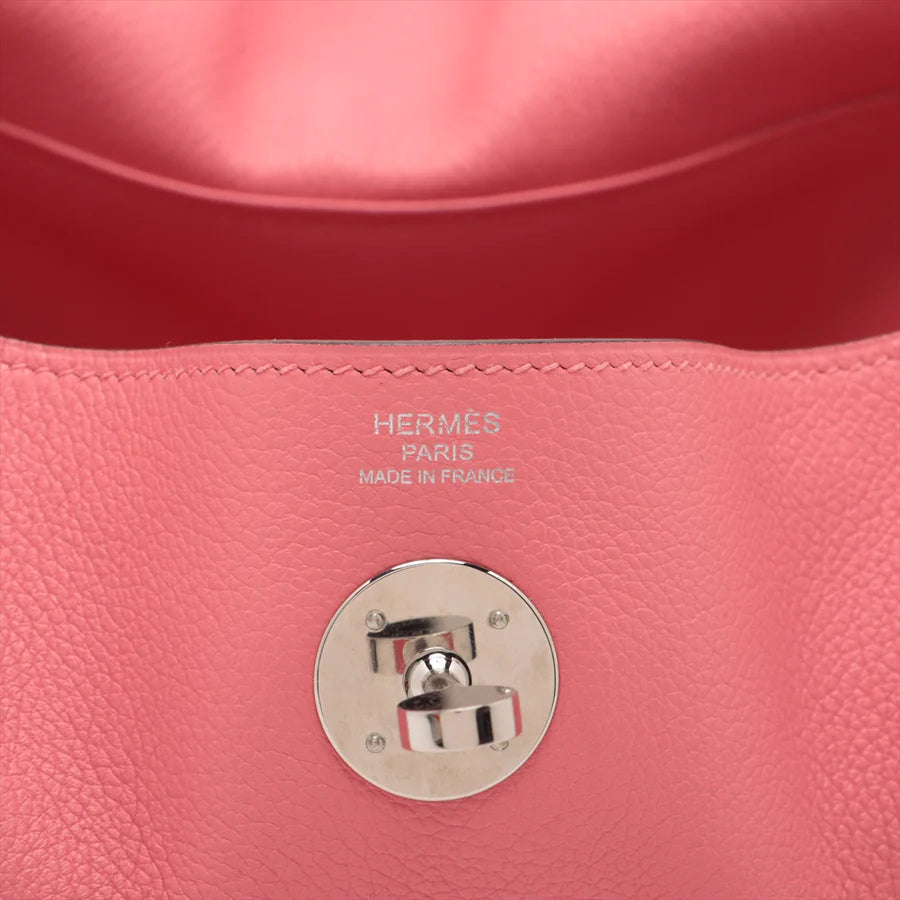 エルメス リンディ26 エバーカラー ローズアザレ シルバー金具