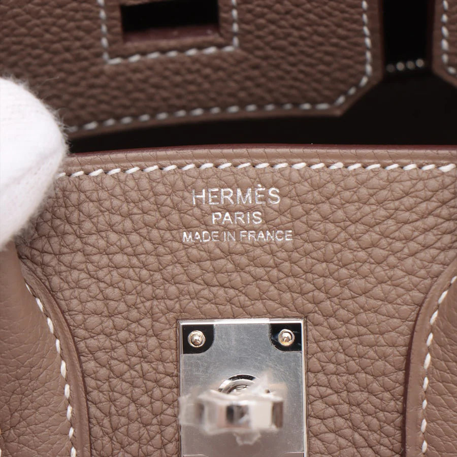 エルメス バーキン25 トゴ エトゥープ シルバー金具
