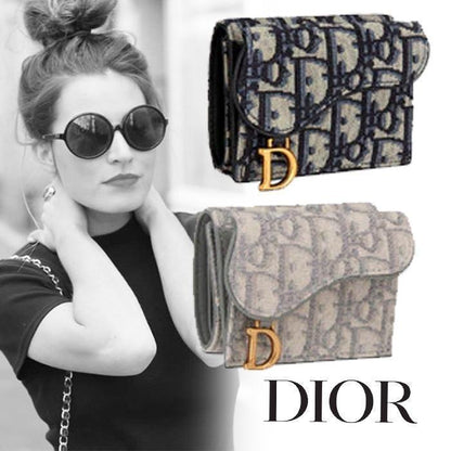 【DIOR】【送料無料】【代金引換】国内発送 ディオール SADDLE コンパクトウォレット 財布