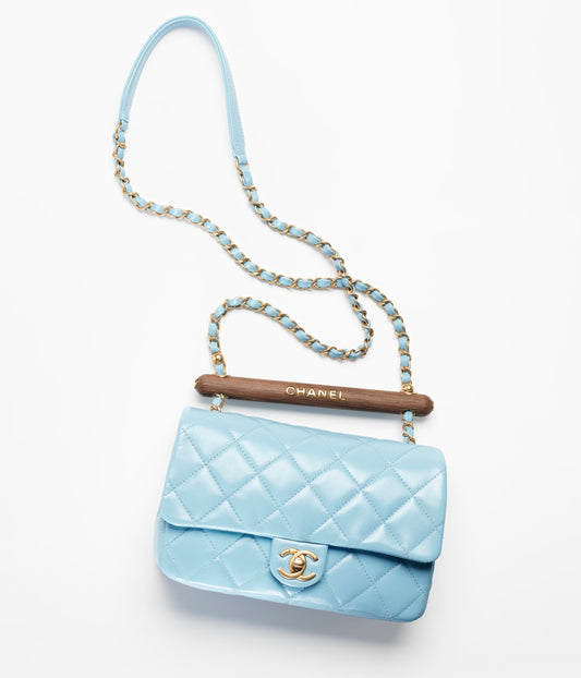 スモール トップハンドル フラップ バッグ